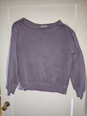 AEROPOSTALE Lavender Fleece Boat Neck Sweatshirt Women's XS